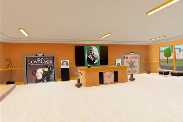 The counter for the Ada Lovelace Museum in the Multiverse Oculus App's Infiniverse Community Canyon district
