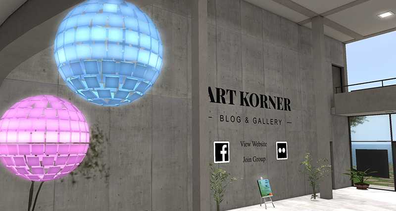 Art Korner Lobby in Second Life