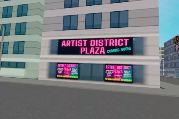 Entrance to the Artist District Plaza
