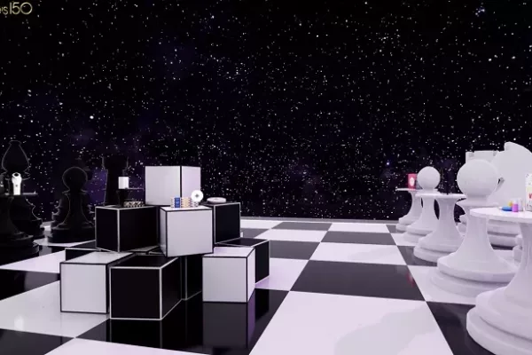 Bloomingdale's metaverse Games & Gadget's store on a massive chess board