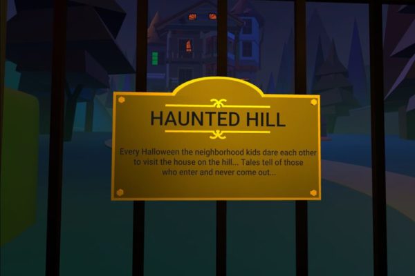 Haunted Hill sign