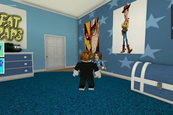 The bedroom that marks the start of Little Big Christmas in Roblox