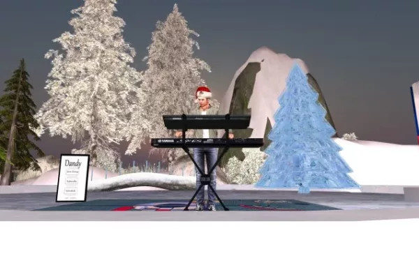 A live metaverse Christmas concert in Second Life