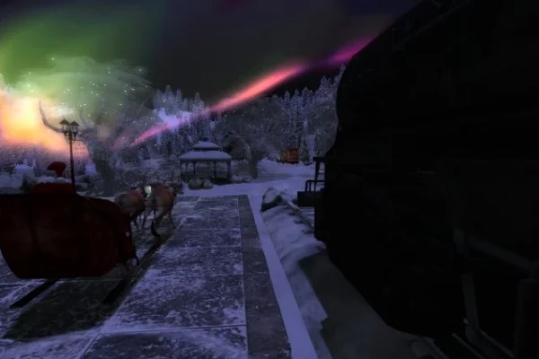 The entrance to Snowy Peaks in Second Life