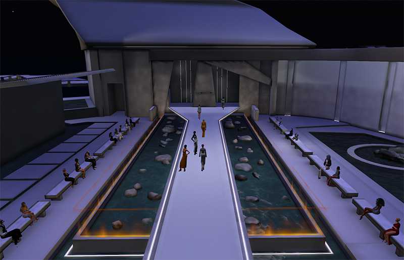 Metaverse fashion runway in Second Life