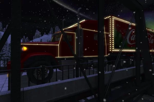 Coke Santa truck in the metaverse