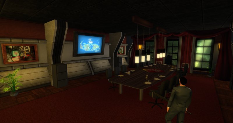 The Shinra boardroom in Second Life