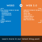 Differences between Web3 and Web 3.0